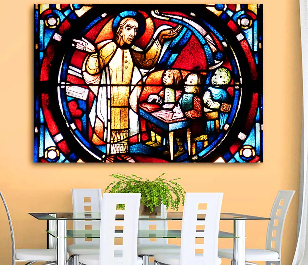 Цветной индийский гобелен с мандалой Настенный декор Христом Иисусом религия