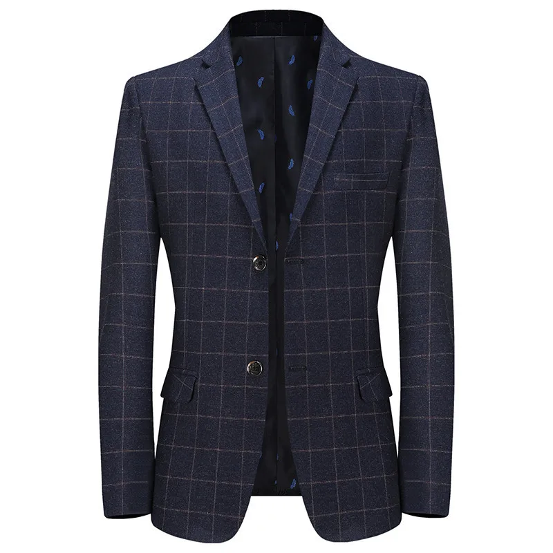 Бренд FOJAGANTO мужские повседневные блейзеры осенний Новый мужской Клетчатый