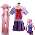 Костюмы для косплея аниме Mirai Nikki Gasai Yuno, матросский костюм, школьная форма, юбка в стиле манги будущего, дневник, парик, Женский костюм на Хэллоуин