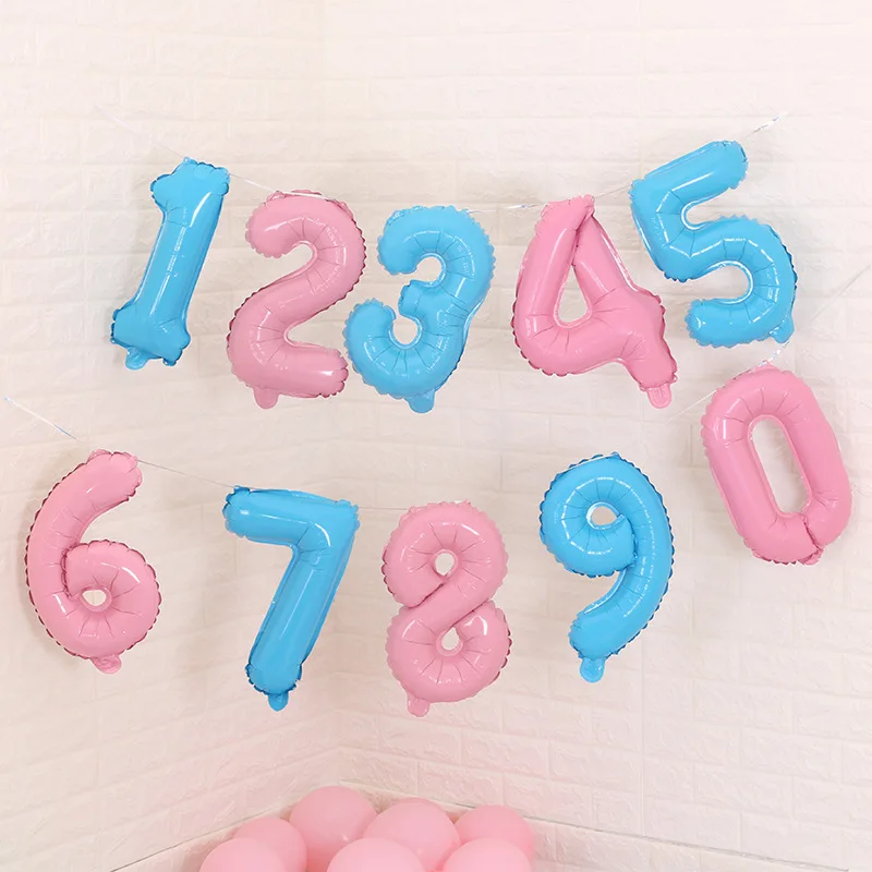 16 дюймов Стразы образуют цифру фигурками Happy День рождения украшения Дети номер