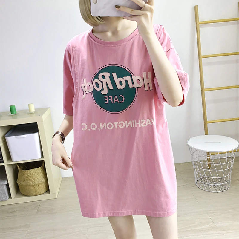 Послеродовой прогулки свободную одежду размера плюс Грудное вскармливание