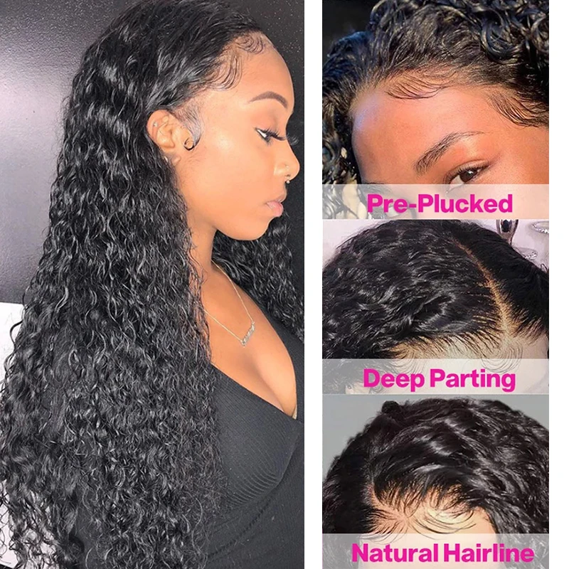 SoulLady Джерри вьющиеся Синтетические волосы на кружеве человеческих волос парики