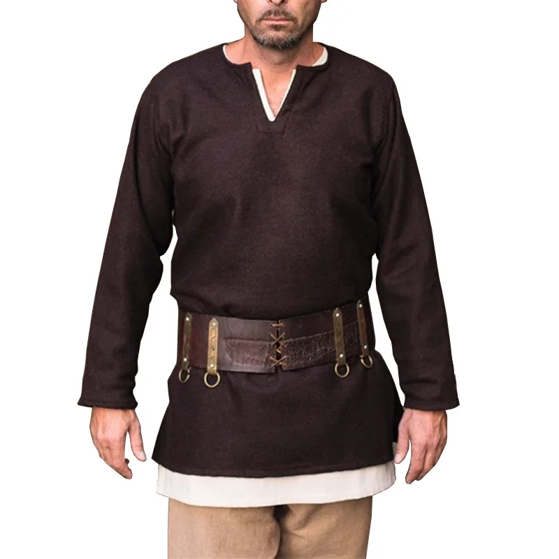 Взрослый мужской средневековый рыцарь воин сценический костюм Хэллоуин косплей