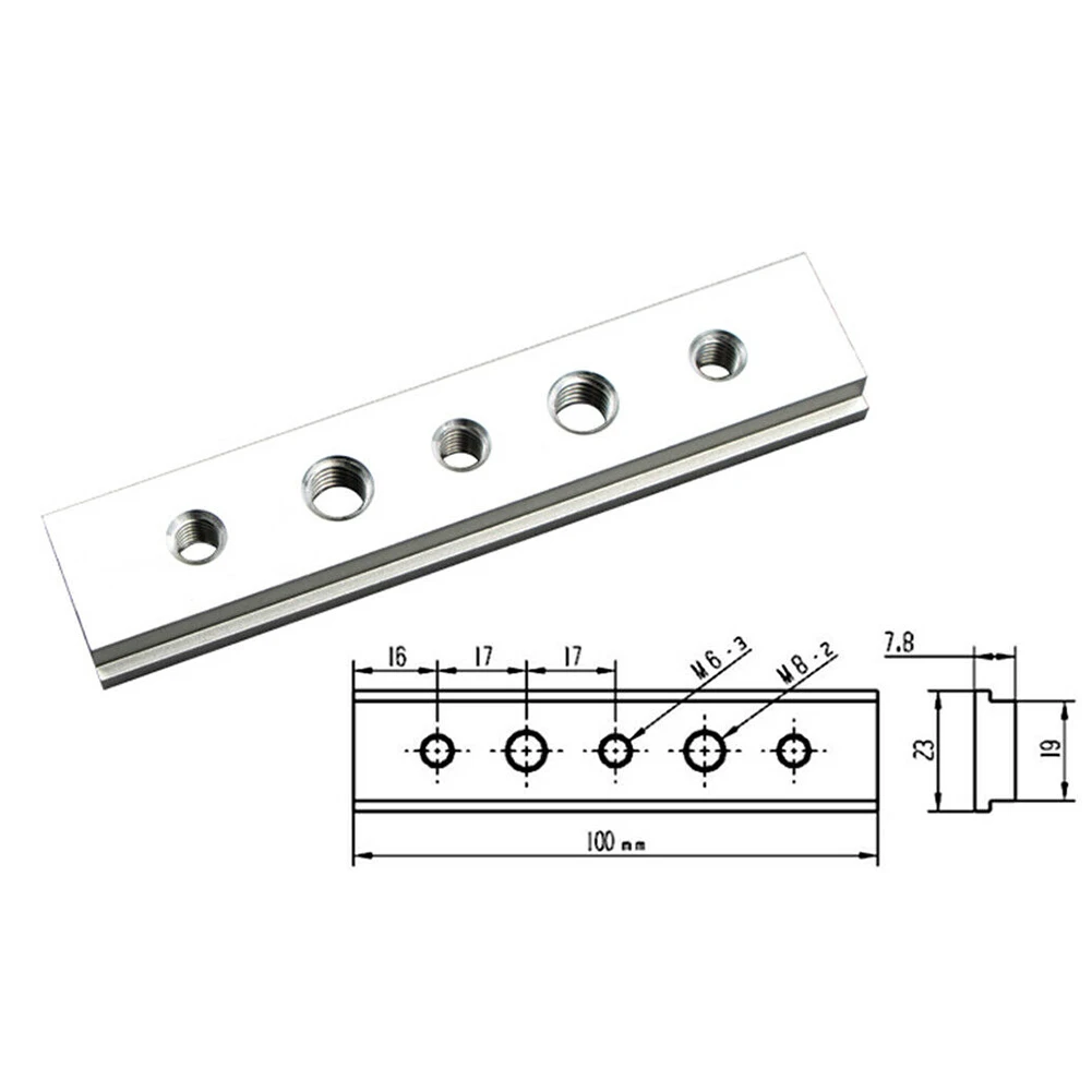 

100mm Mini Pressboard Aluminium Alloy Table Woodworking Tool Router Furniture T-slot Miter Track Clamp Jig Fixture Slide Block