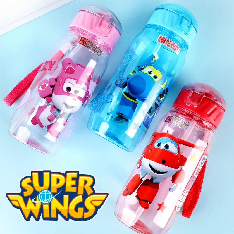 Детские игрушки Super Wings чашка для воды пластиковая из соломы чайник с защитой от