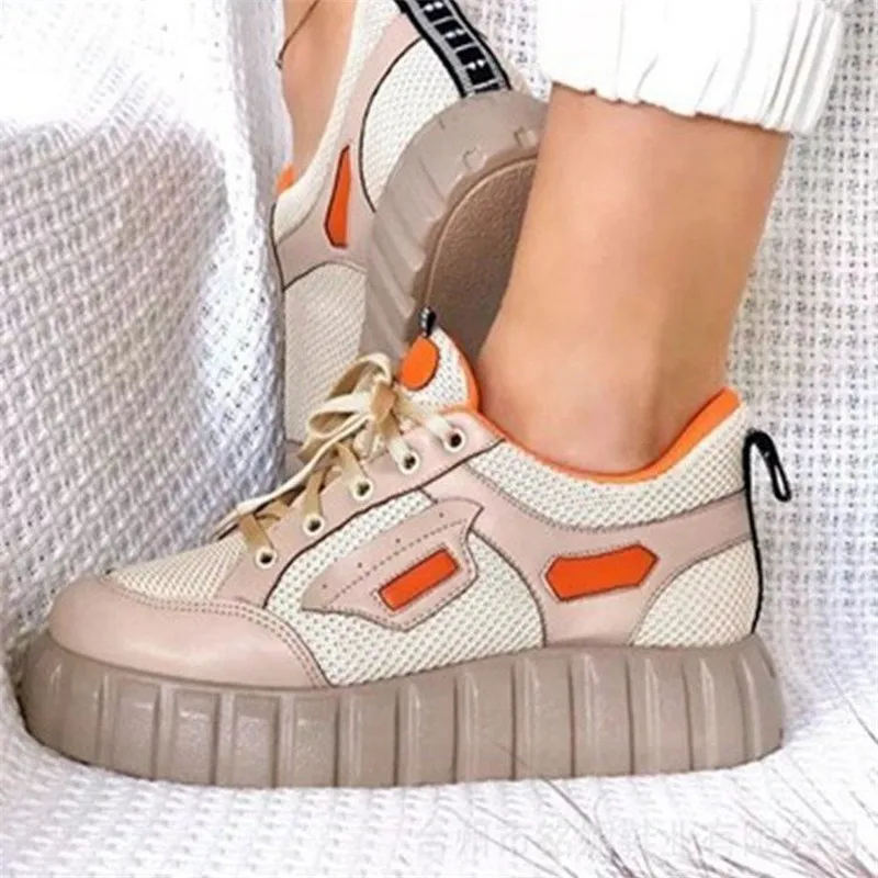 

Women's sneakers fashion mesh platform loafers shoes casual shoes autumn comfort increase white old flat shoes43 womens shoes