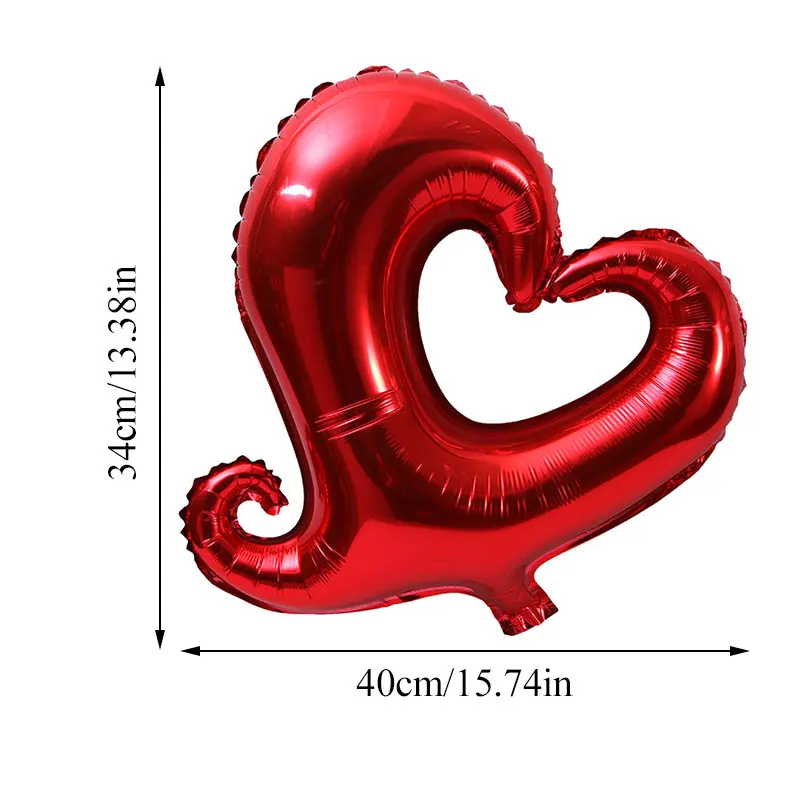 

18inch Giant Hollow Heart Shape Foil Balloons for Valentines day/Wedding Party decoration big size red heart helium globos
