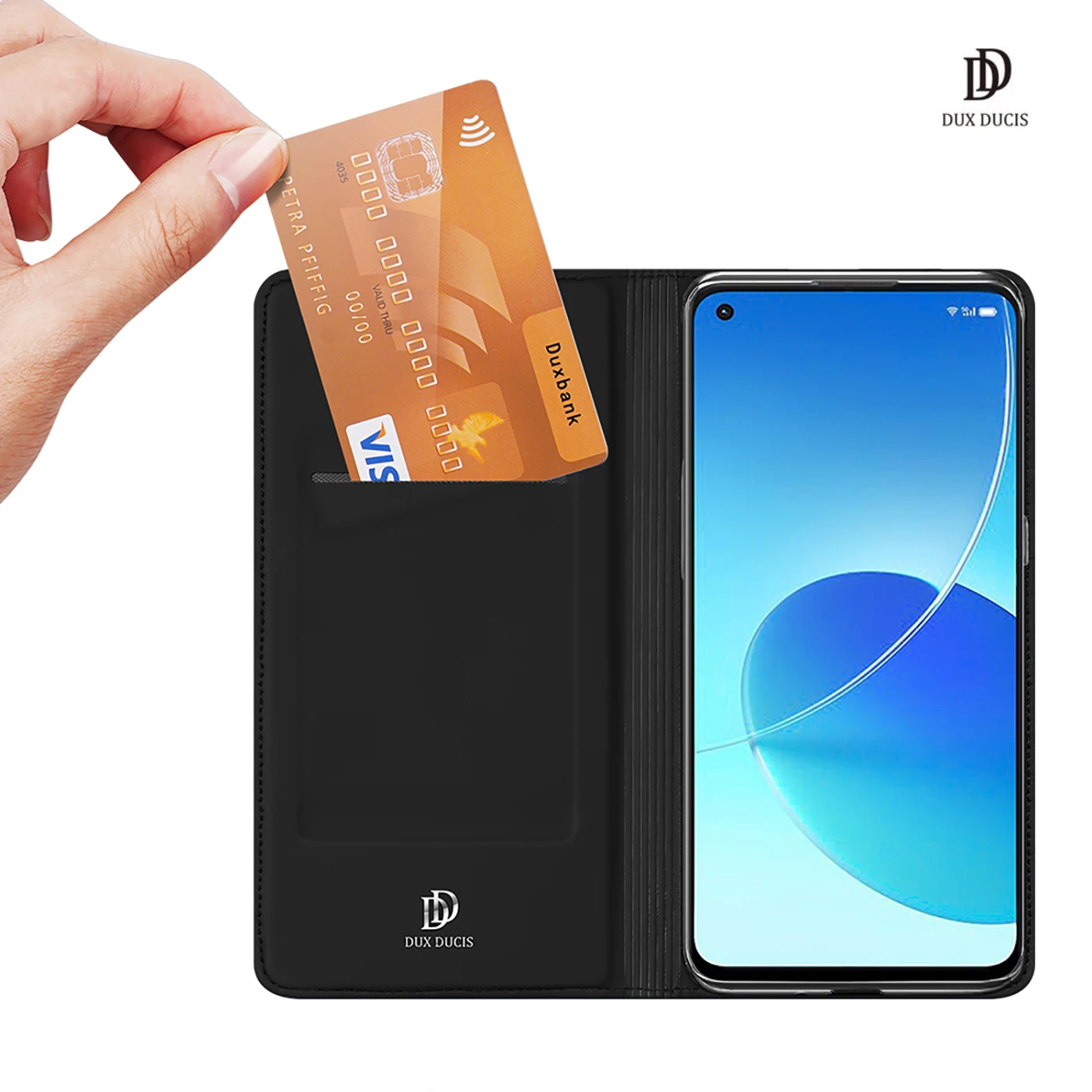 

For Oppo Reno6 5G Case DUX DUCIS Skin Pro Series Flip Wallet Leather Case For Oppo Reno 6 5G Cover Card Slot Accessories