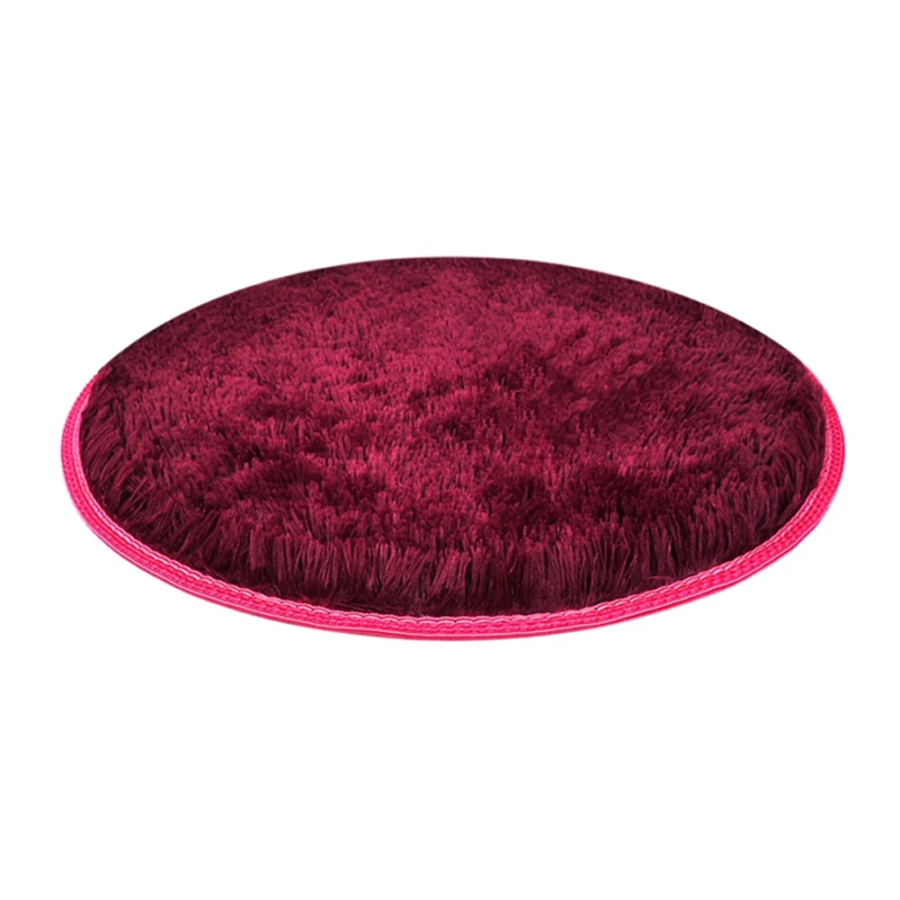 Wine Red Щенок супер мягкие зимние теплые товары для домашних животных прочный круглый коврик для собак противоскользящая спальная кровать длинная плюшевая подушка для кошек нетоксичный - Цвет: Wine Red