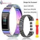 Ремешок металлический для Huawei Band 4 Pro, браслет для наручных часов Huawei Band 3 Pro