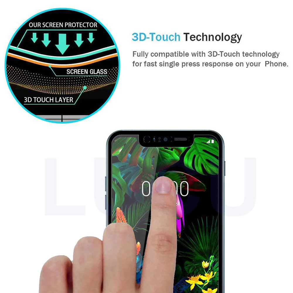 3D полное покрытие черного закаленного Стекло для LG G8S бархат V30 V30S V35 V40 V50 V50S G8X G8 G7