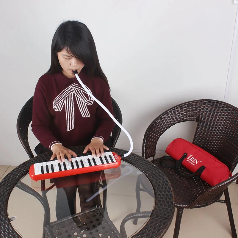 IRIN 1 Набор 32 клавишных мелодий для фортепиано с коробкой аккордеона (красный) |