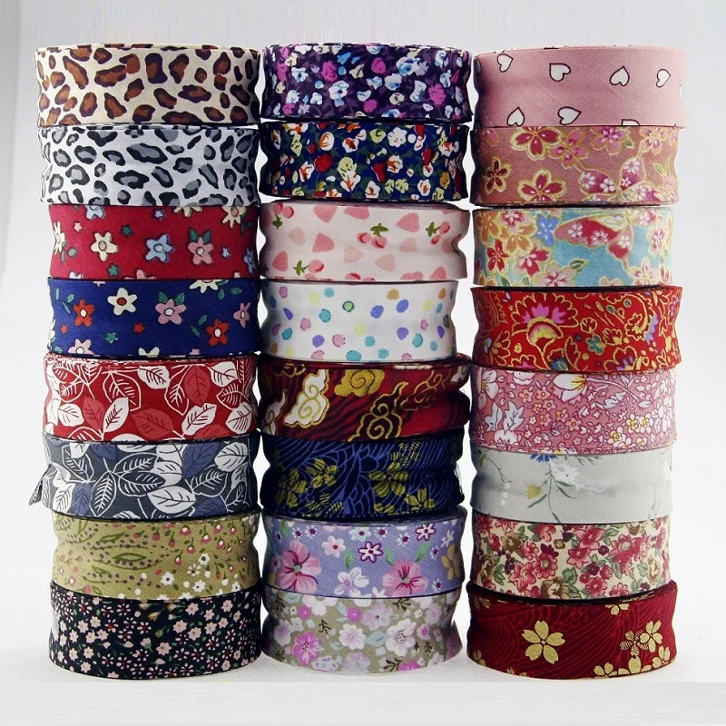 25 мм (1 &quot) широкая скошенная лента хлопковая одностворчатая клейкая для