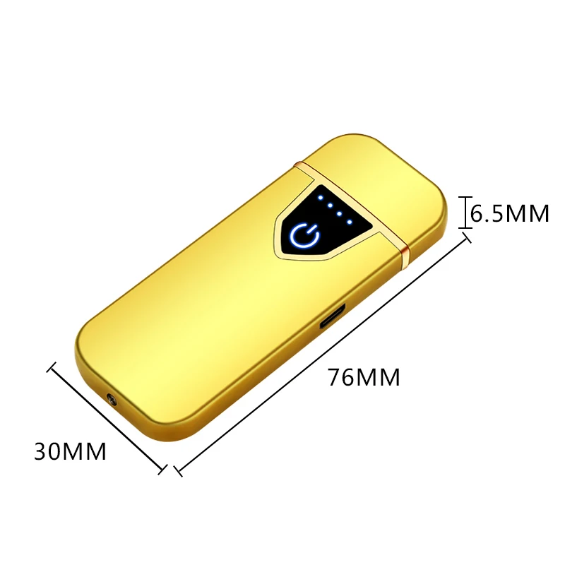 Портативная USB перезаряжаемая ветрозащитная беспламенная Электронная зажигалка