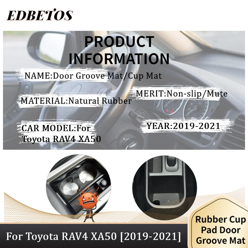 anti slip mat for phone gate slot mats cup rubber pads rug for toyota rav4 2019 2020 2021 xa50 rav 4 50 car stickers accessories free global shipping