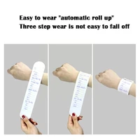 new arrival reusable erasable wearable silicone wrist band portable waterproof elderly nurse for students notes me b7y4