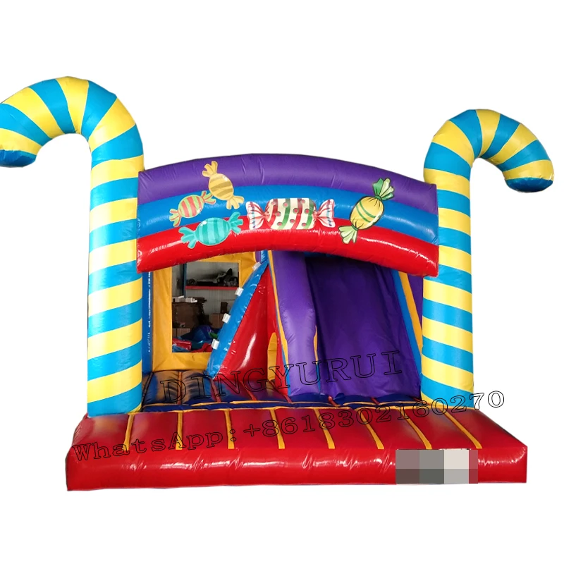 

Sweet Candy Inflatable Castle Jumping Bed with Slide Bounce Combo