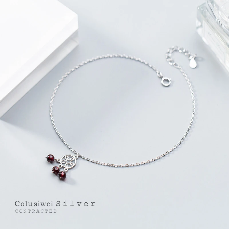 Colusiwei 100% 925 стерлингового серебра модное Ловец снов звено цепи браслеты из