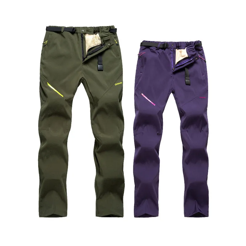 Hiking Pants Outdoor Waterproof Windproof Breathable Quick Dry Trousers Women Men Camping Fishing Climbing Stretchy Fall Winter | Спорт и