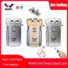 Замок дверной Wafu 010 со сканером отпечатков пальцев, Wi-Fi, Bluetooth