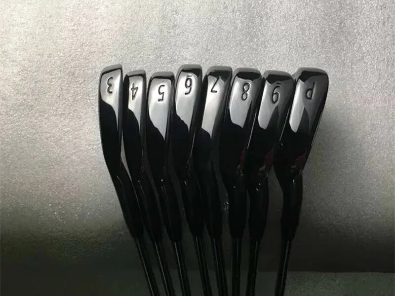 Черный AP3 Утюги AP3 718 Гольф железные клюшки для гольфа 3-9Pw R/S гибкий вал с крышкой головки DHL