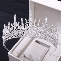 myfeivo 6 colors crystal bride crown rhinestone wedding tiaras headdress hair jewelry accessories hq0954