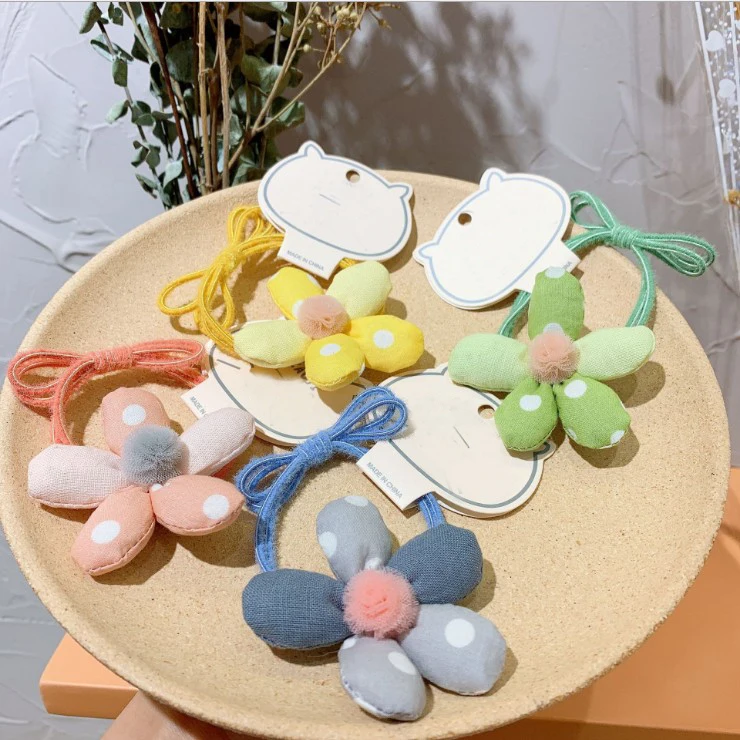 

Резинки для волос женские, детские, в форме цветка, женский головной Убор