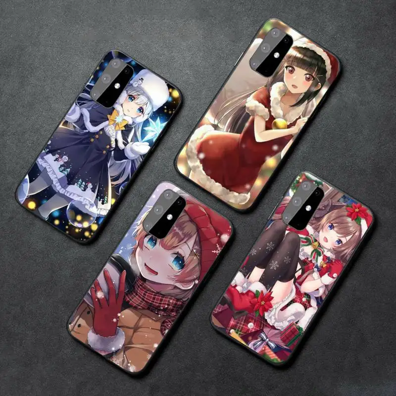 

Anime Merry Christmas Girl Phone Case For Samsung galaxy A S note 41 42 22 9 10 20 30 50 51 70 edge plus lite mobile bags