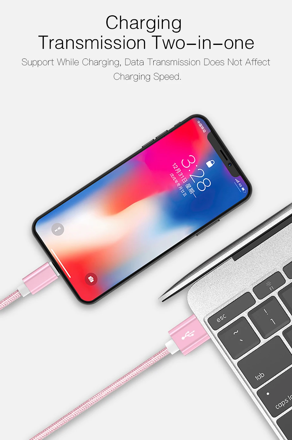 Usb-кабель для быстрой зарядки 3 А для iPhone 11Por XS Max XR X 8 7 6 6S Plus 5 5S iPad, кабель для мобильного телефона, кабель для быстрой зарядки и передачи данных