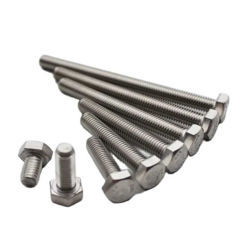 

M3/M4/M5/M6/M8 Hex Head Cap Screws Tap Bolts 304 Stainless Steel Fully Or Part Threaded