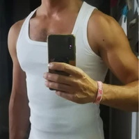 mens sleeveless slim fit vest gyms casual tank tops bodybuilding fitness summer high quality undershirt muscle singlet clothes