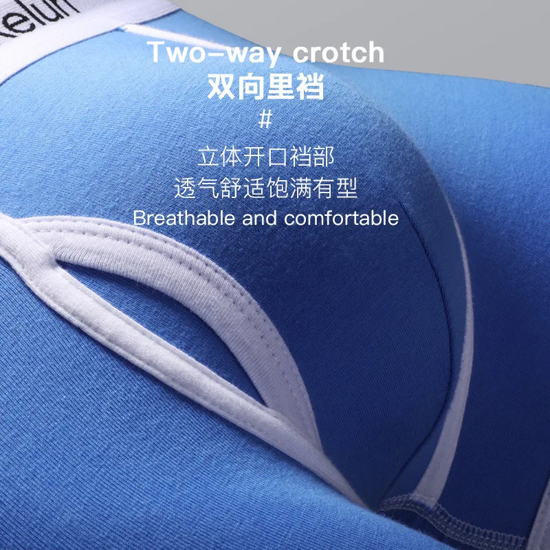 Caiwen Kelun 6Pcs Men's Underwear Boxers Cotton Male Panties Breathable Man Boxer Print Underpants Sexy Low waist Boxer Shorts