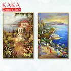Наборы для вышивки крестиком, наборы для вышивки с напечатанным рисунком, 11ct-холст для домашнего декора, пейзаж Full NCKS086