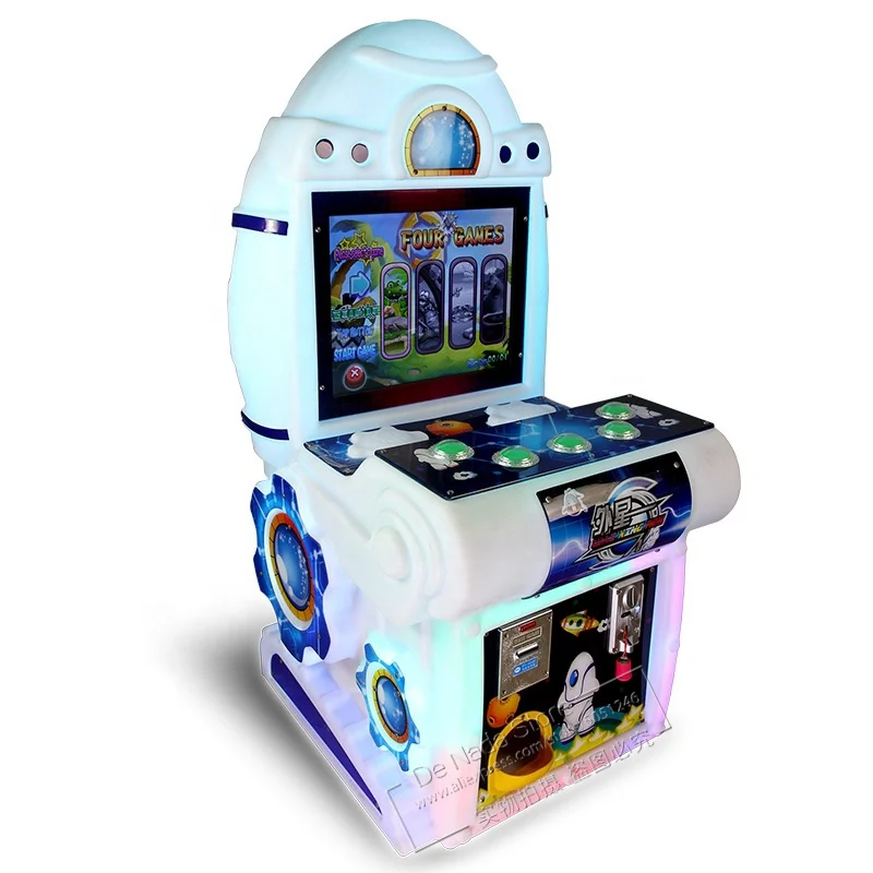 Мини Симпатичные монета толкатель аркадные игры лотереи билетов выкупа Видео