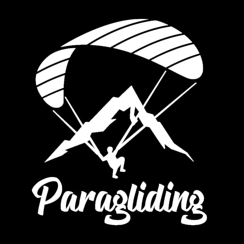 

Car Stickers Decor Motorcycle Decals Paraglider Paragliding Extreme Sport Decorative Accessories Creative PVC,17cm*14cm