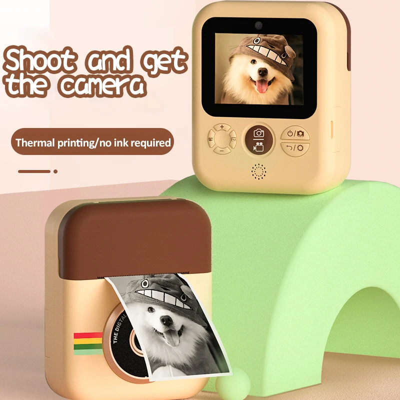 

New Explosive Children's1080p High-definition Camera instant camera Thermal Printing,Polaroid Front and Rear Dual Cameras