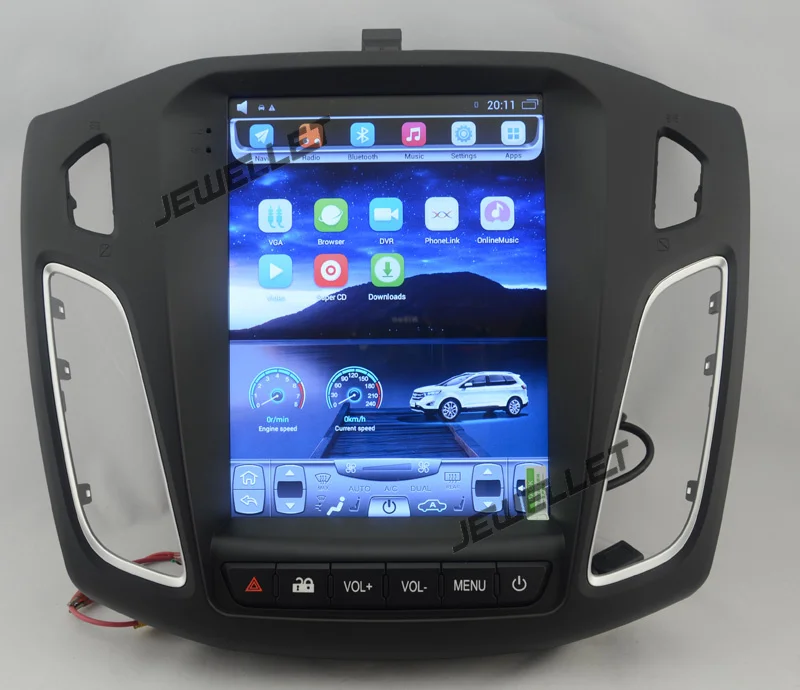10," tesla стиль вертикальный экран Восьмиядерный Android 8,1 Стерео gps навигация для ford Focus C Max 2012