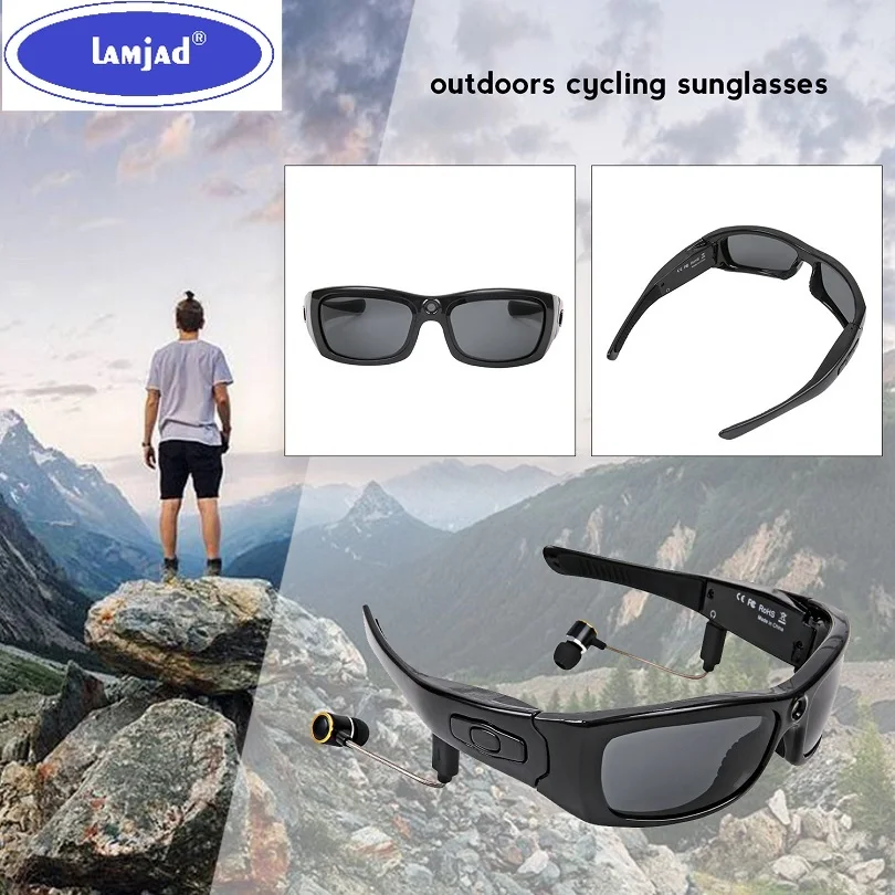 

MS21 Eyewear Sports Cam OTG HD 1080P Polarized Sunglasses Mini Camera Glasses Video Recorder Stereo Bluetooth Headset with Mic