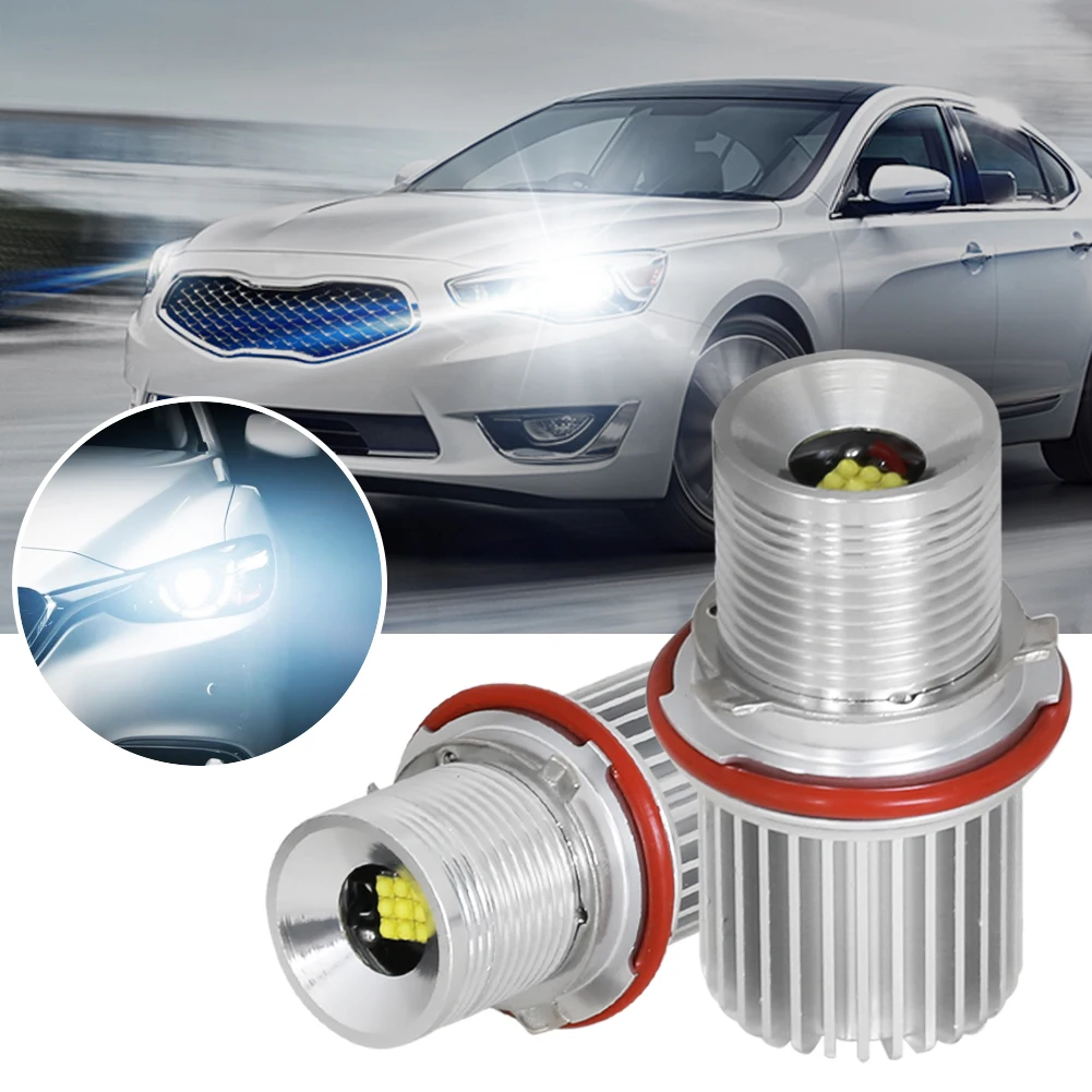 

2pcs 45w White Angle Eyes LED Marker HALO Ring Super Bright Energy Save Light Bulb for BMW E39 E53 E60 E61