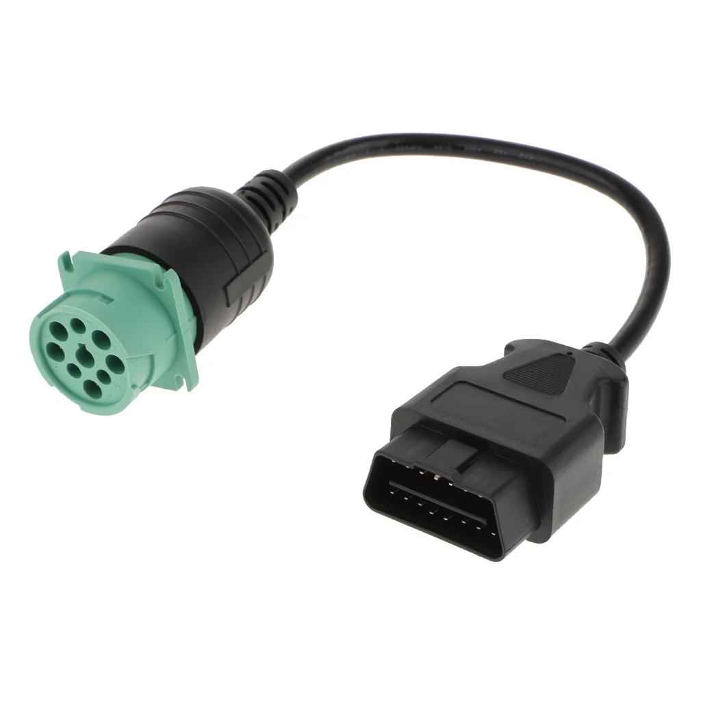 Диагностический кабель для дизельного грузовика 9 Pin Male To 16 Female OBD