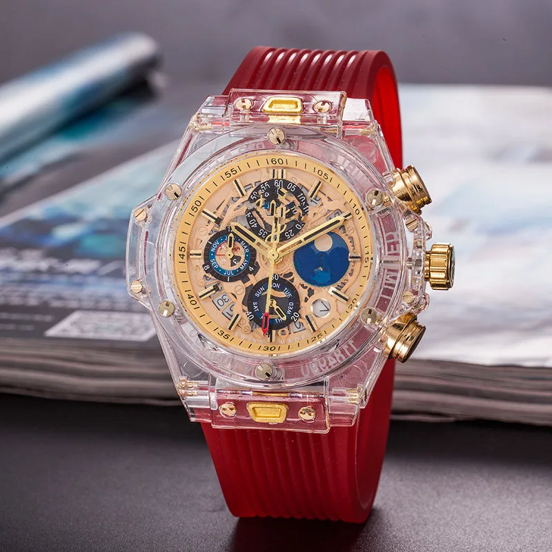 Брендовые мужские наручные часы класса ААА Роскошные прозрачные