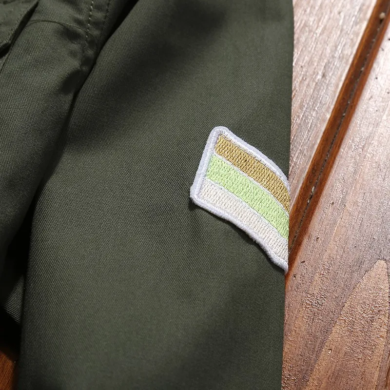 2021 рубашка в стиле милитари для мужчин с длинным рукавом 100% хлопок армейский