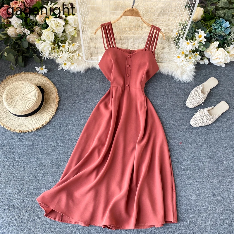 Женское пляжное макси платье Gaganight без рукавов Бандажное праздничное сплошная