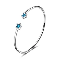 wangaiyao azure star river five pointed star bracelet star opening blue female hipster bracelet jewelry