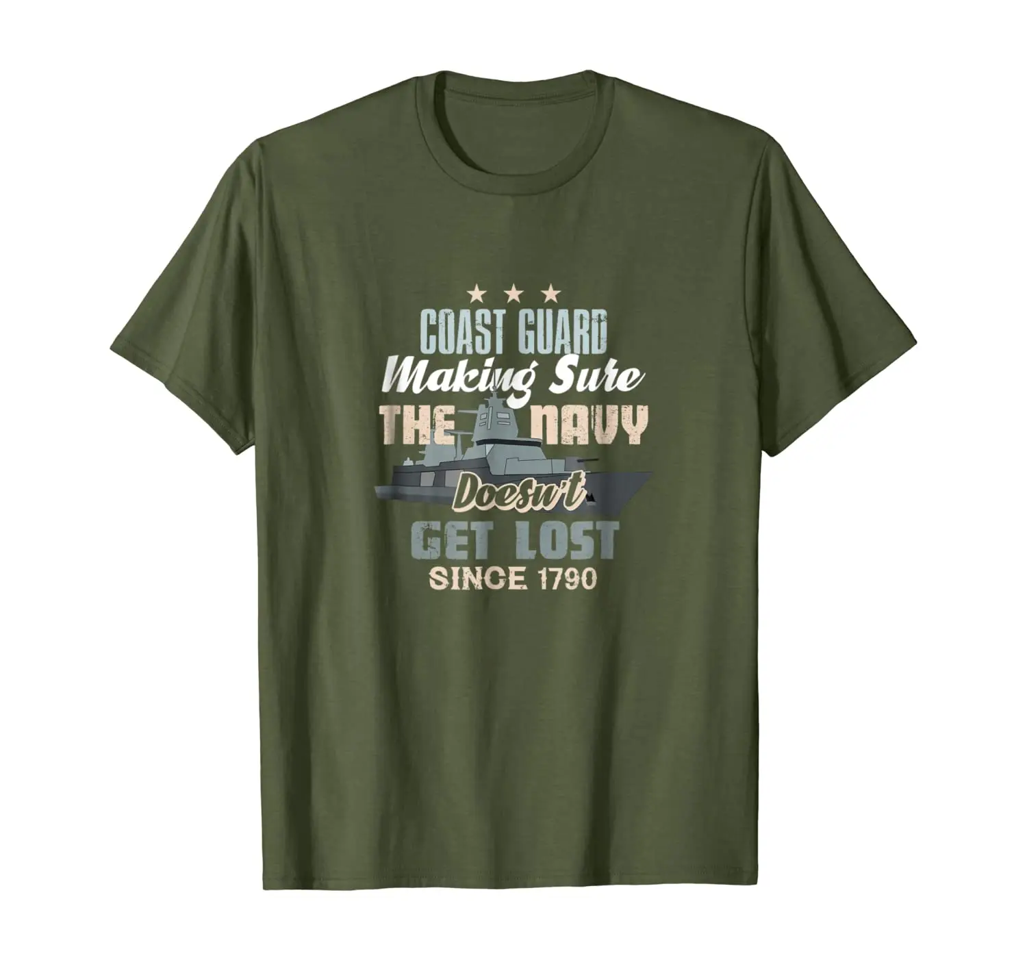 

Coast Guard Making Sure The Navy Doesn't Get Lost T Shirt