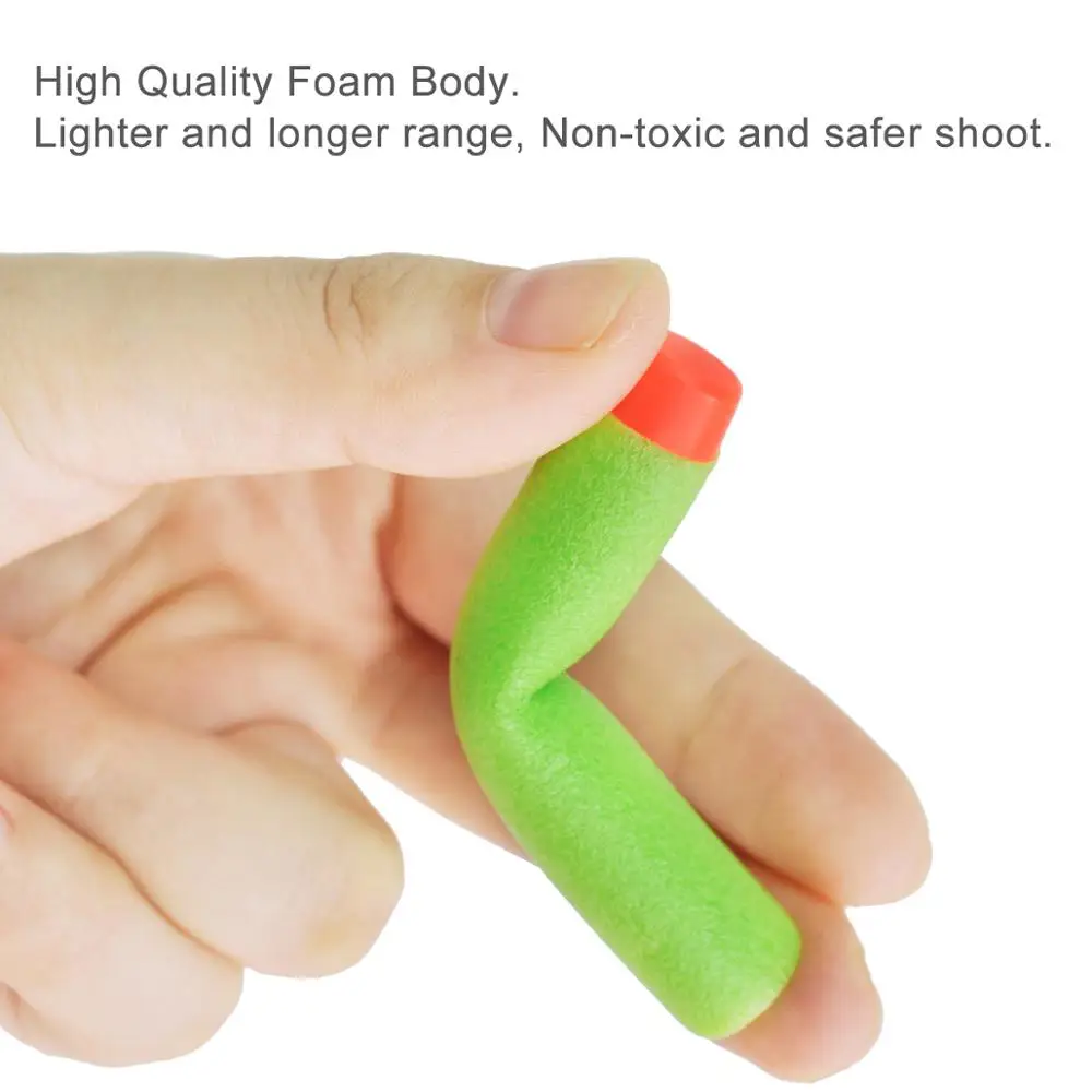 Пули мягкие полые круглые с головкой 100 см дополнительные игрушка дартс для