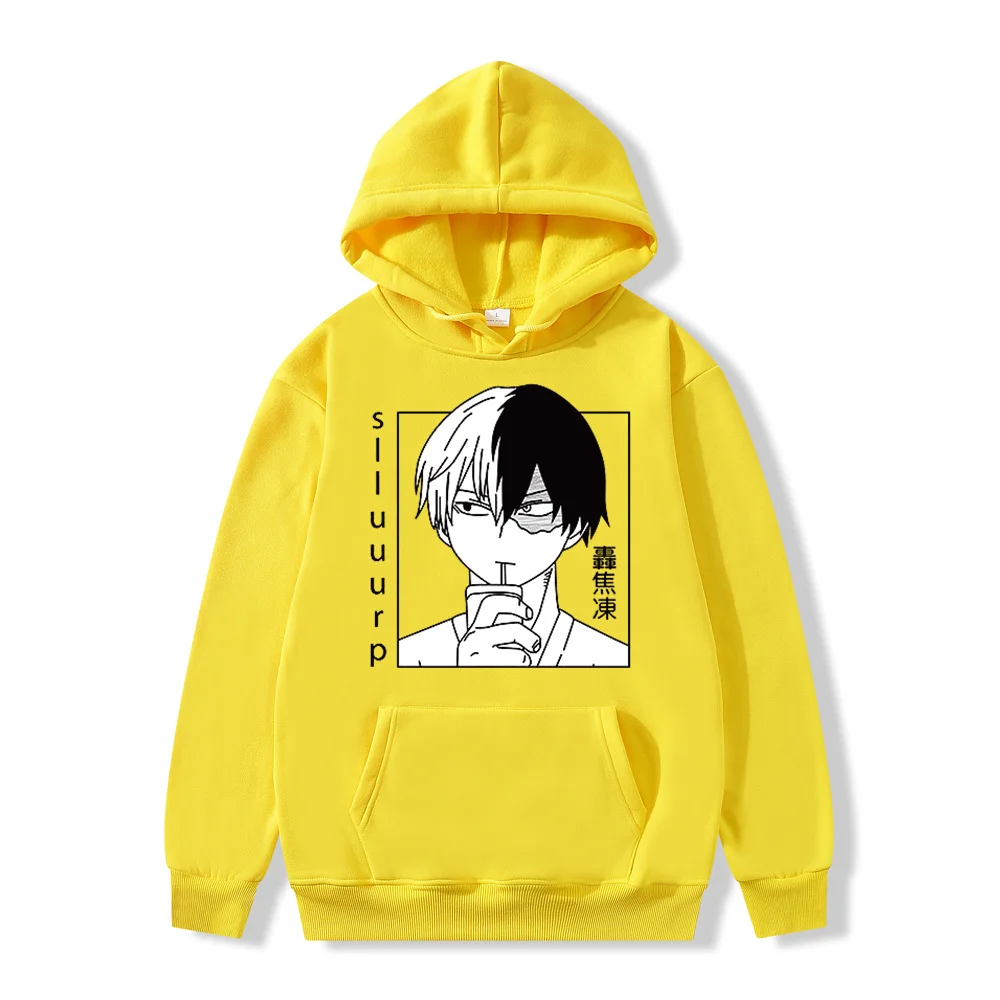 

Толстовка с капюшоном мой герой Академия Тодороки Shoto аниме с длинным рукавом Повседневная Толстовка Свободные пуловеры Топы