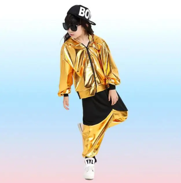 Новинка детская сценическая одежда современный джазовый свитшот комплект для