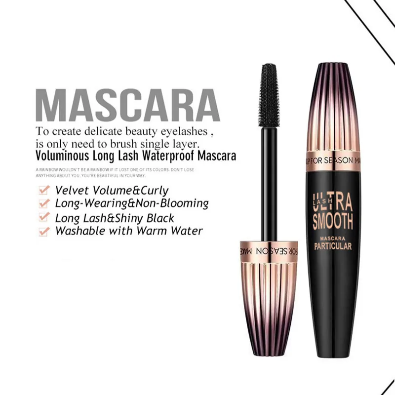 Водостойкая тушь для ресниц с эффектом размазывания ресниц| |