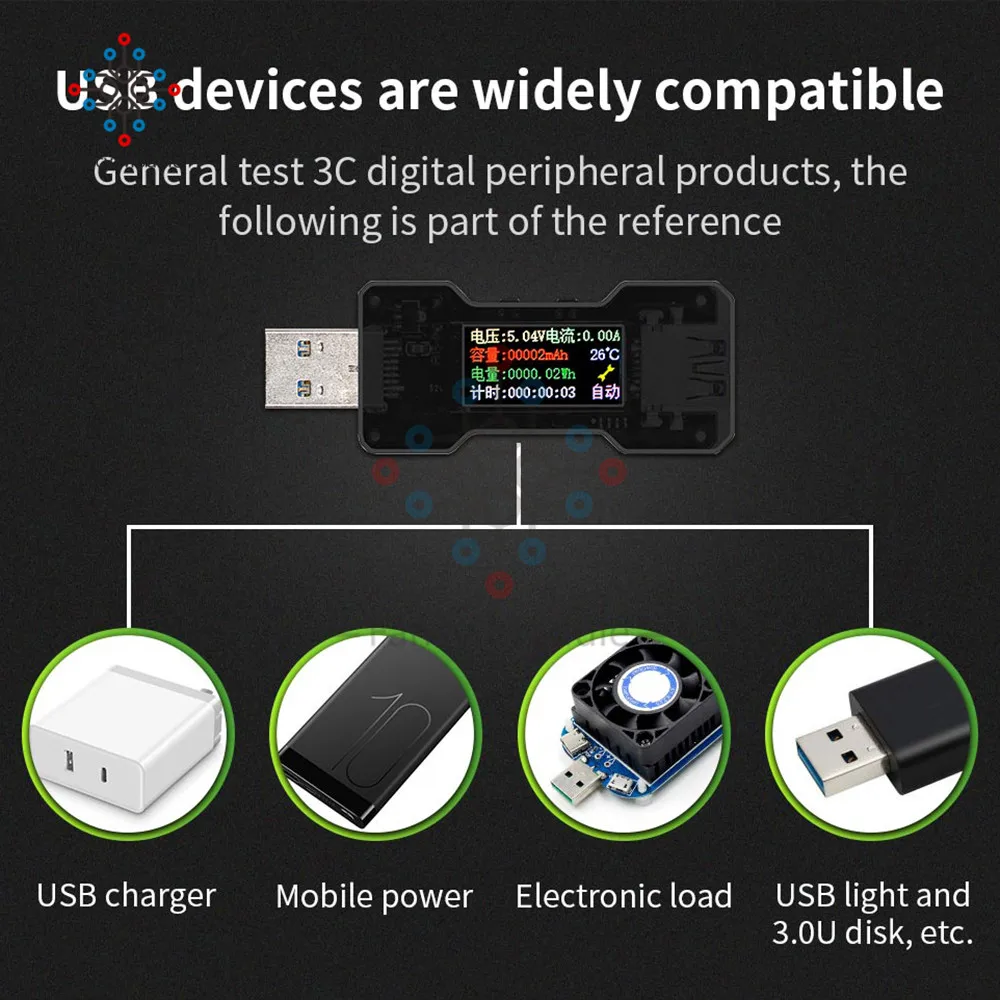 FNB18 QC3.0QC2.0 USB 3 0 быстрое зарядное устройство многофункциональный детектор